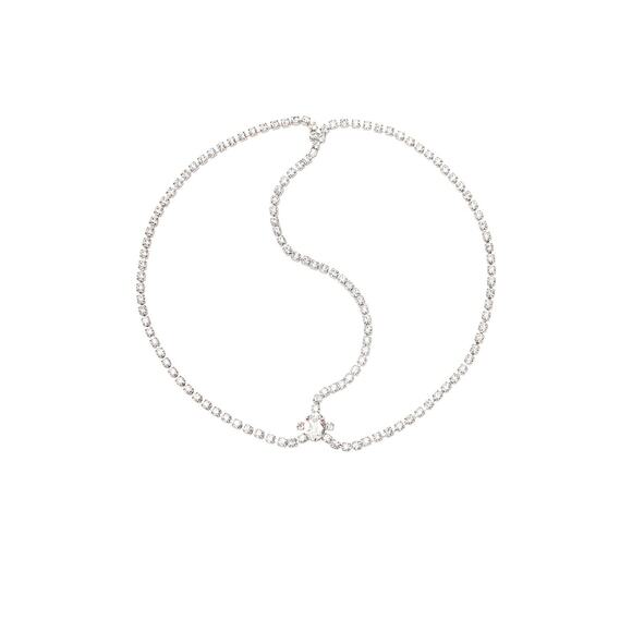 Jennifer Behr 'Alice' Silver Crystal Diadem Size OS - Picture 1 of 4